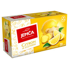 JEMCA Fruit Tea – LEMON & GINGE 20 tea bags- Made in Czech Republic FREE SHIP