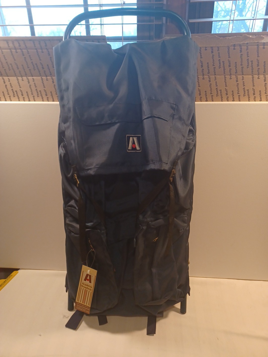 Academy Broadway Mountain Crest Camping Hiking Frame Backpack Blue 