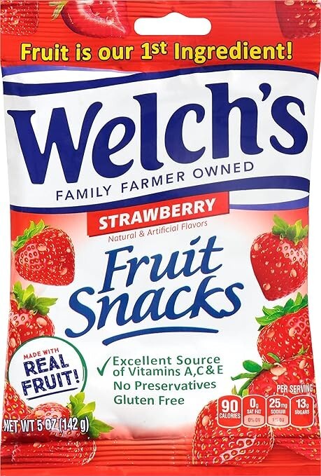 Welch's, Strawberry Fruit Snacks, 5 Ounce (Pack of 12) gallery