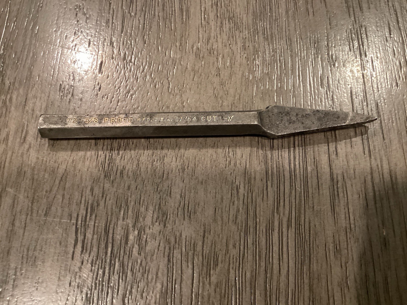 Proto NFD Professional No. 72 3/8 Cold Chisel 17/64 Cut Made in USA gallery