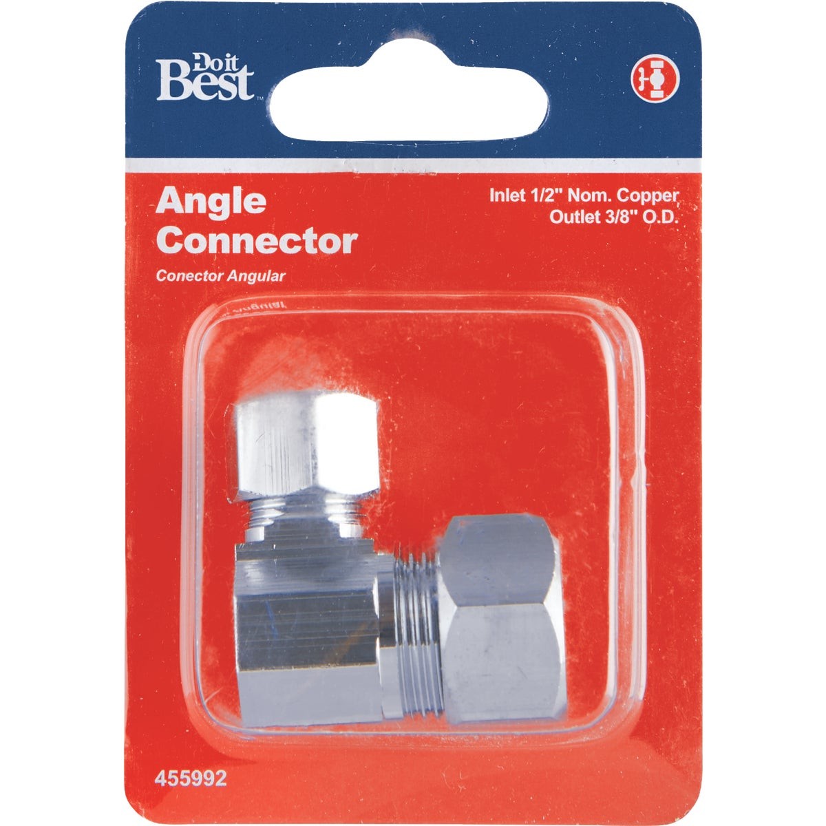 Do it Best 5/8 In. OD X 3/8 In. OD Angle Connector DIB78PCLF SIM Supply, Inc. gallery