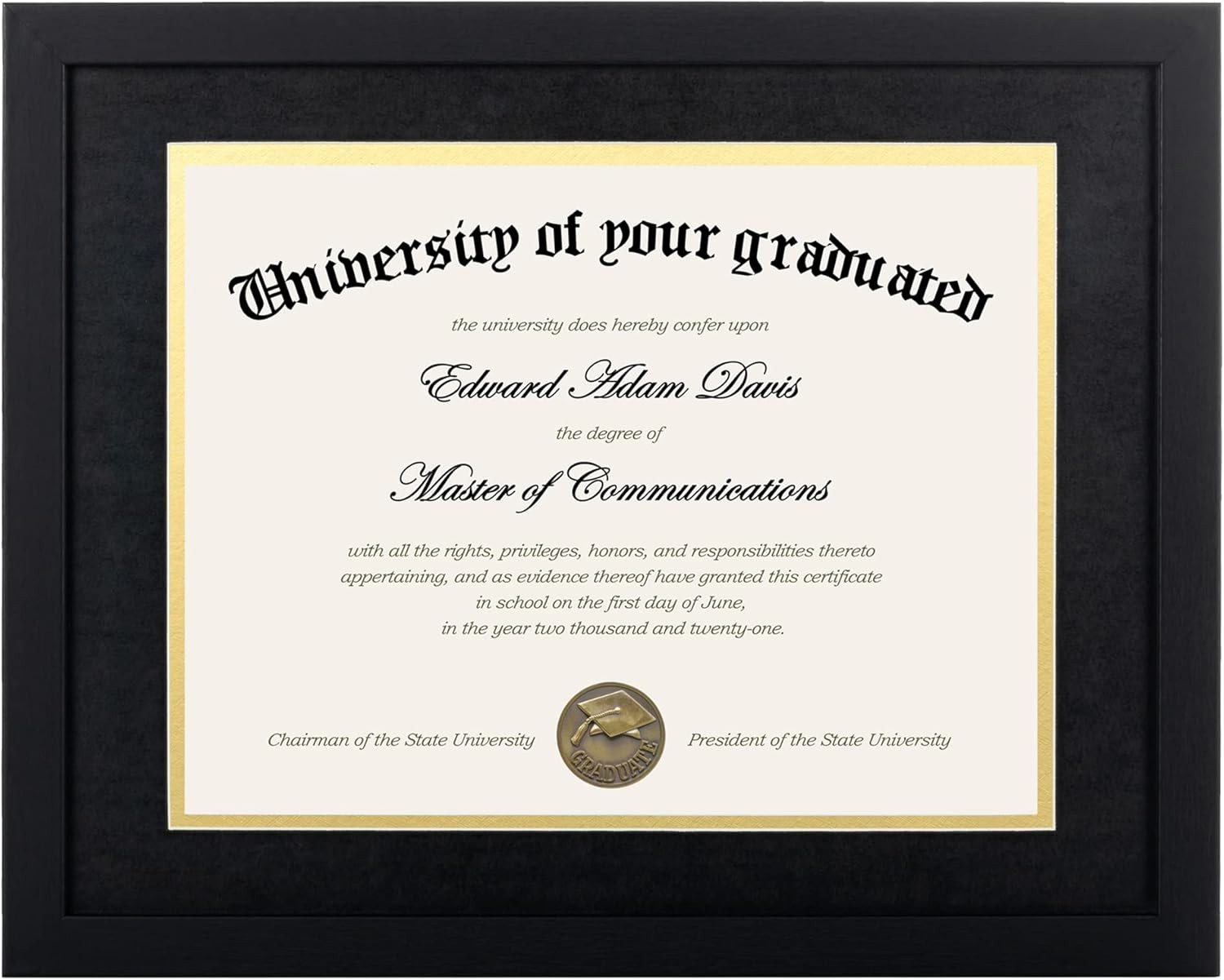 11x14 Diploma Frame Certificate Degree Document Frame with High Defini gallery