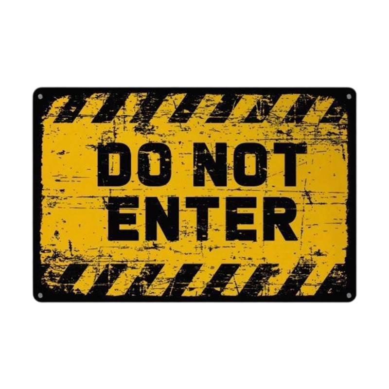 Do Not Enter Signs 11.81×7.87Inch Weather Resistant,Waterproof,Easy to install gallery