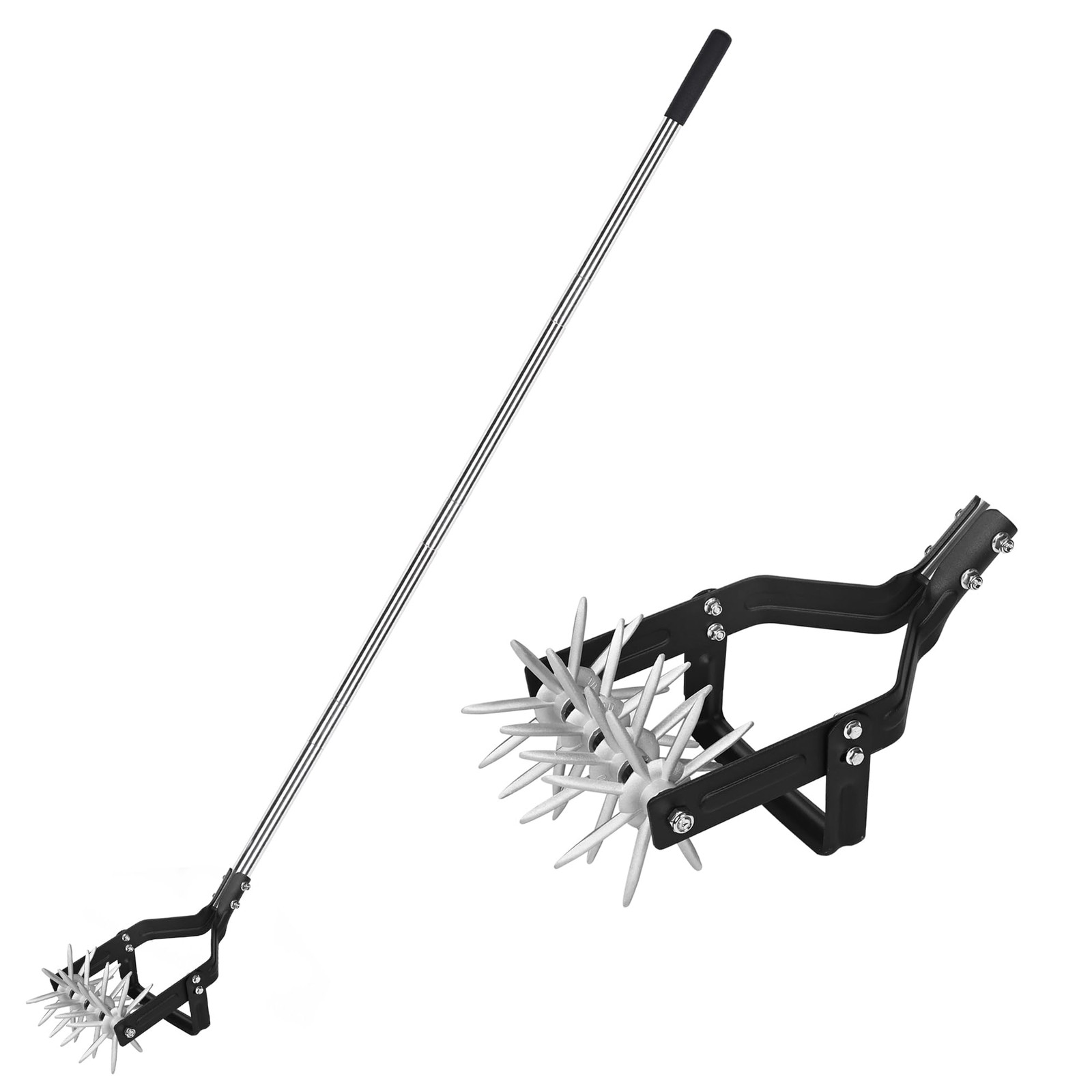 Adjustable 67Inch Rotary Cultivator for Weeding & Tilling Flower Beds, Gardens gallery