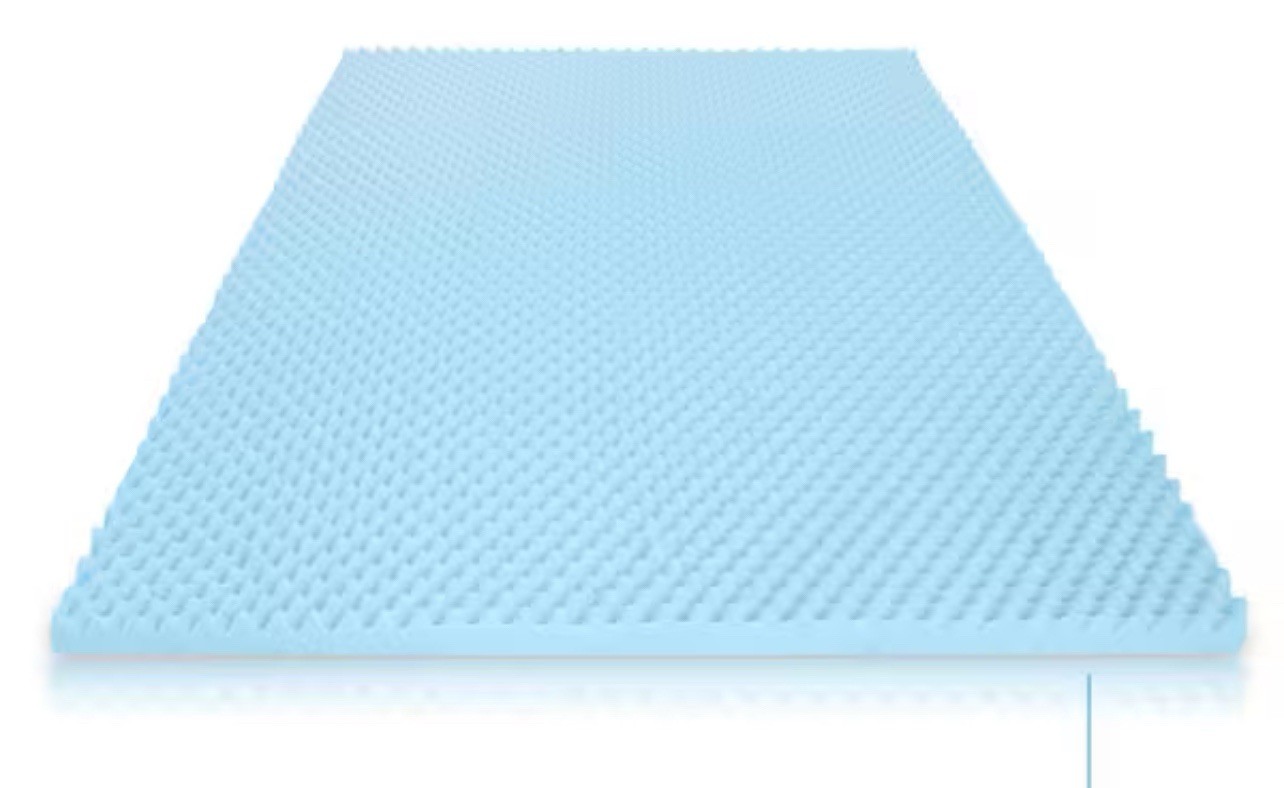 Millard Gel Memory Foam Egg Crate Topper 2” Full Size Cooling Bed Mattress Cover gallery