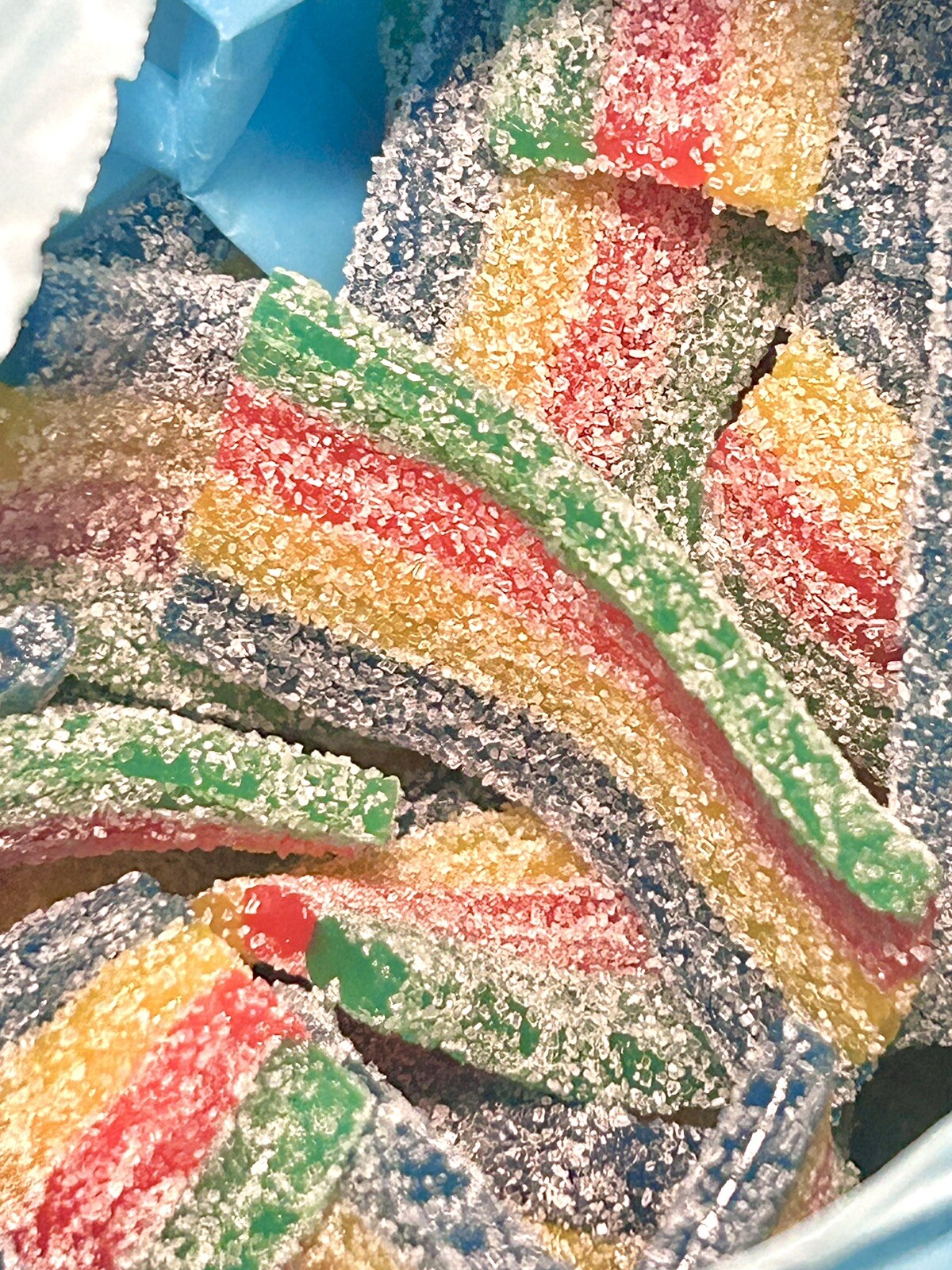 Sour Power Belts Candy Bulk *Snax Quattro Flavor* *Pick SIze* Packed Fresh Daily gallery