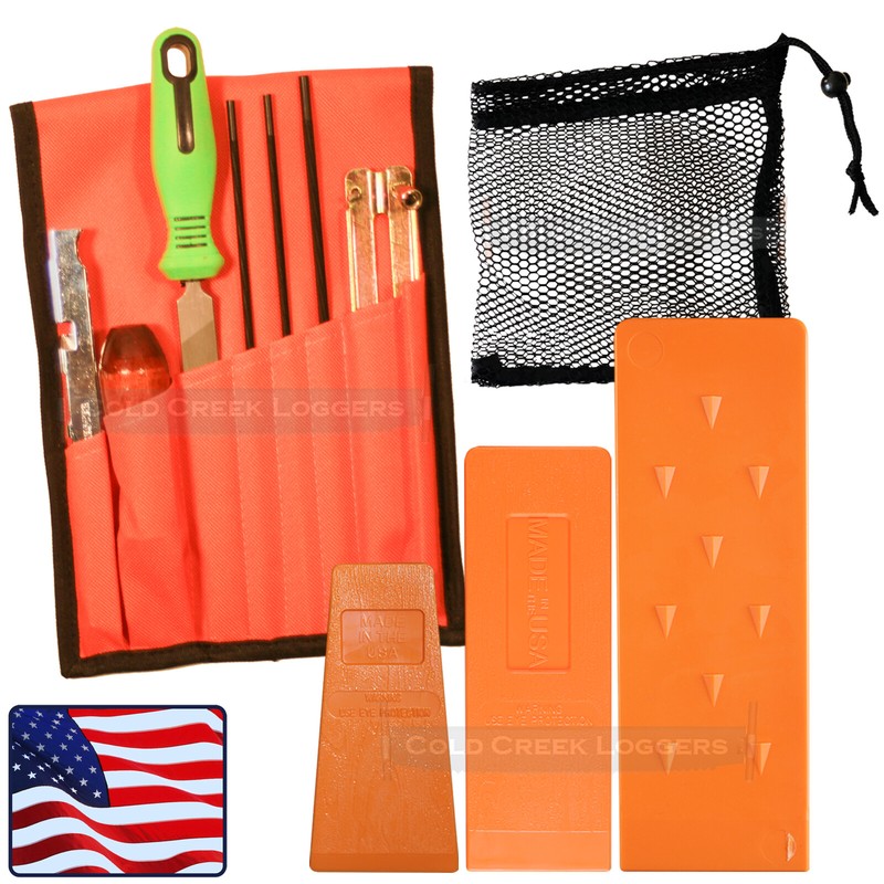 Splitting Chain Shim Axe sharpening Bucking Tree Forestry Felling Spike Wedge gallery