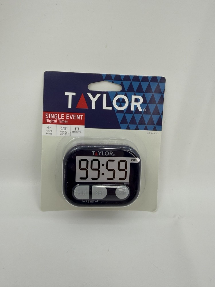 New Taylor Multi Purpose Timer Magnetic With Min and Sec AAA Battery Included