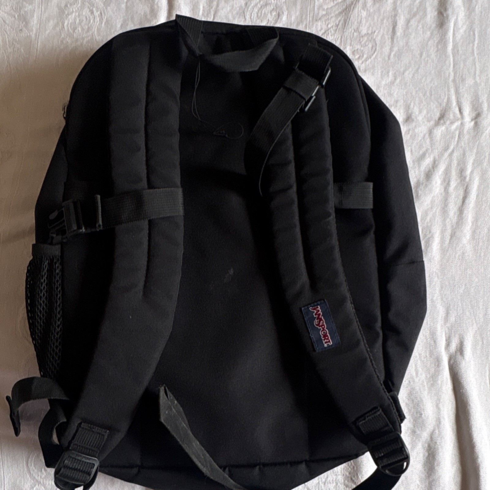 JanSport Main Campus Black Hiking Backpack Polyester 3 Pockets Zip JS0A4QUL 4