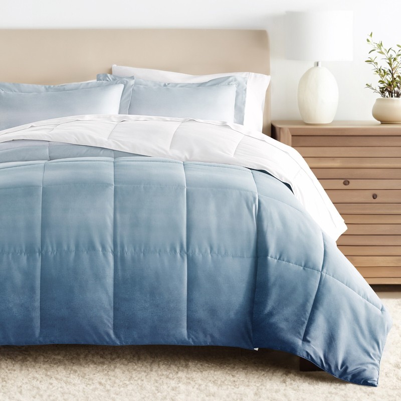 Kaycie Gray Patterned Reversible Comforter Set gallery
