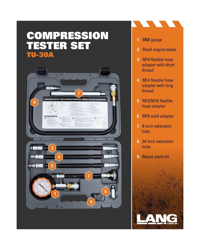 Lang Tools TU-30A Compression Tester Set gallery