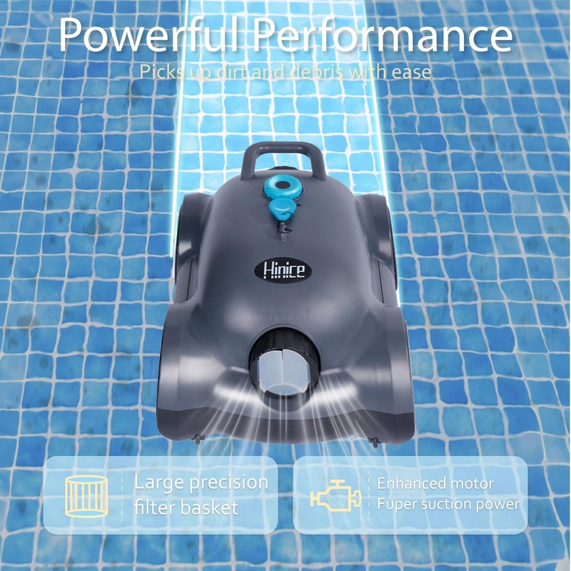 Cordless Robotic Pool Cleaner,Automatic Pool Vacuum Robot for In-Ground/Above... gallery