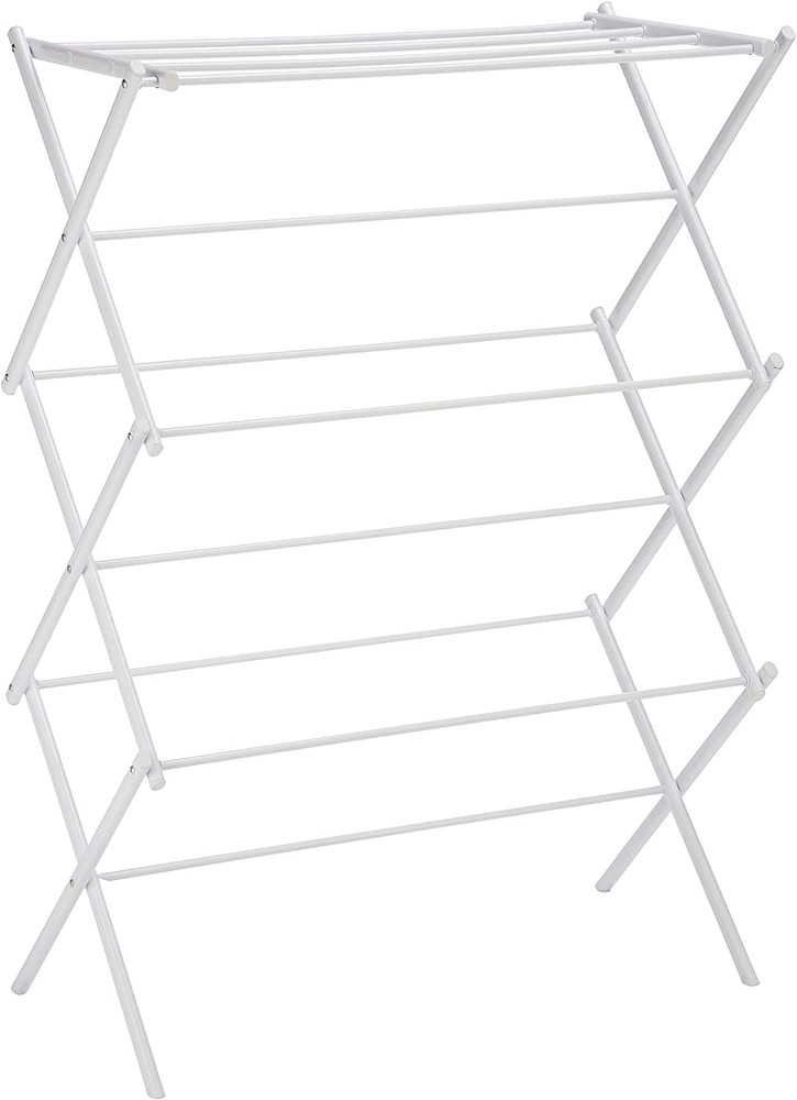 Foldable Portable Clothes Drying Rack for Indoor Air Drying, Collapsible Design,