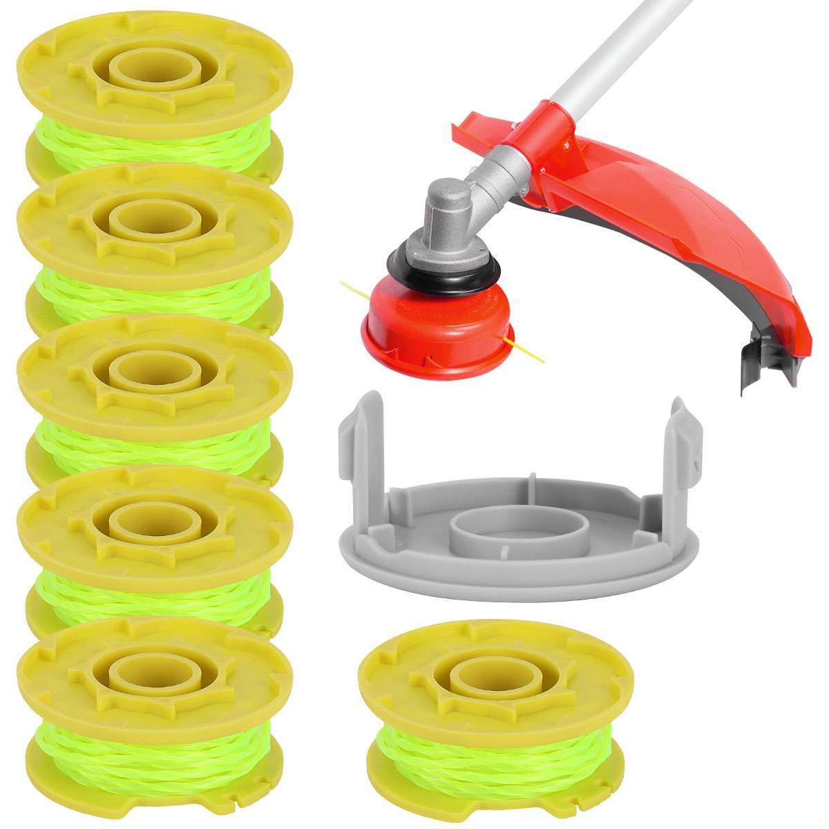 For Ryobi Replacement Twisted 0.080 In. String Trimmer Auto Feed Line Spools gallery