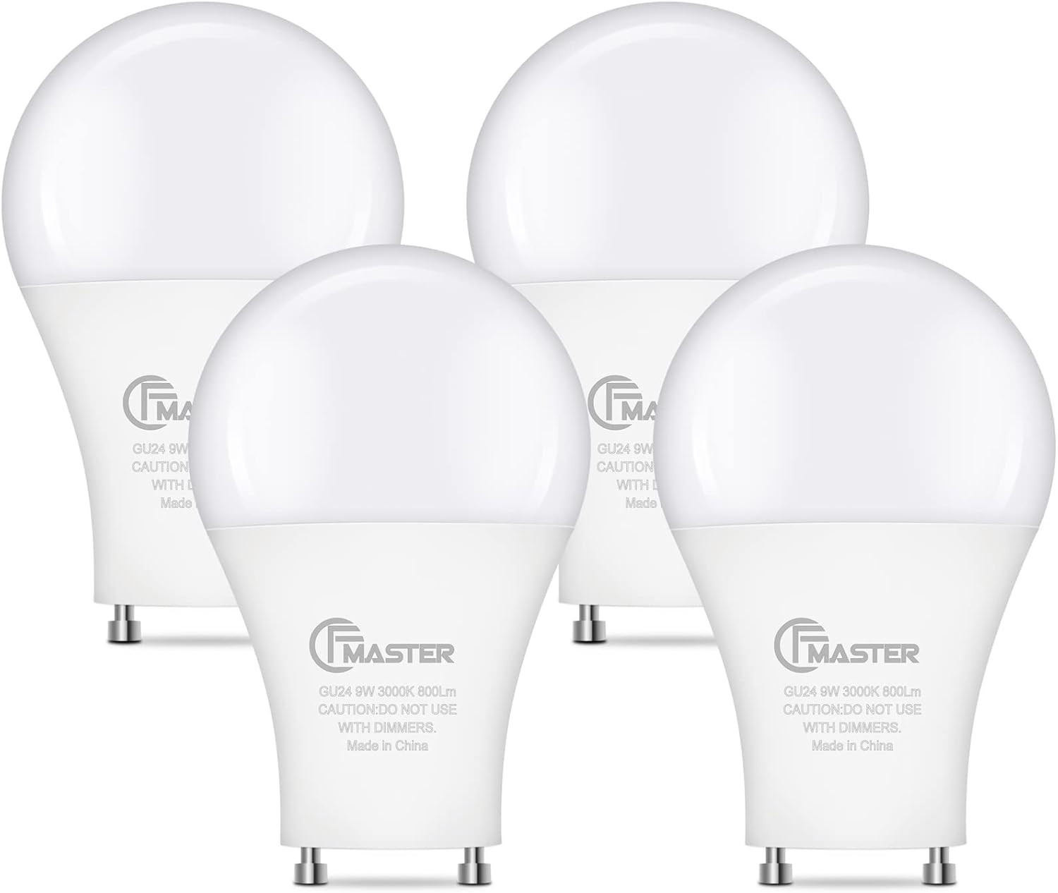 GU24 LED Llight Bulb, 3000K Warm White, 9W(100W Equivalent), 800 Lumens, A19 Sha gallery
