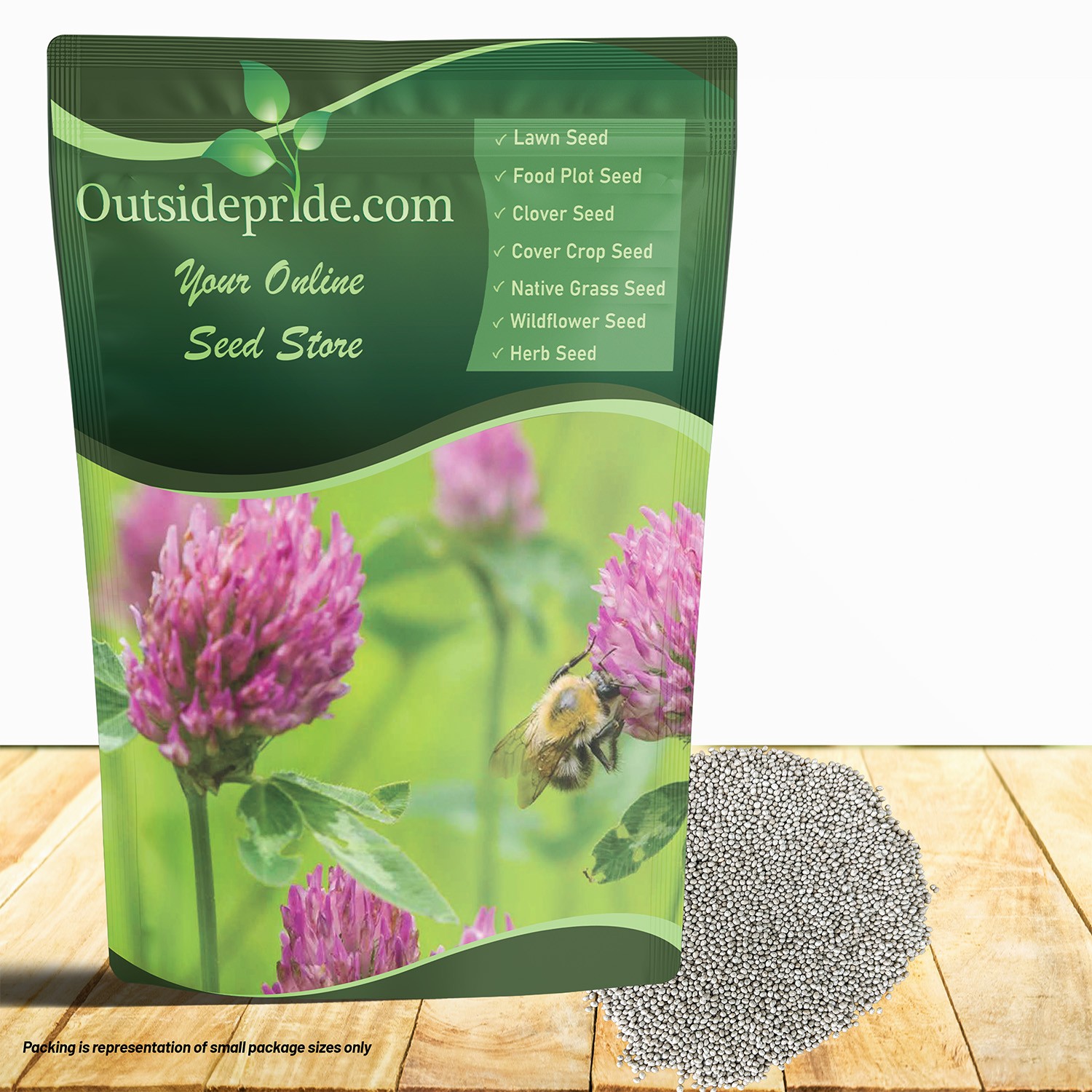 2 LBS - Inoculated Red Clover Seeds - Trifolium Pratense Clover gallery