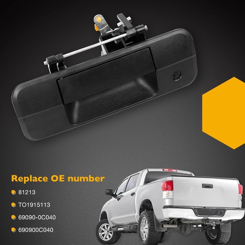 Tailgate Latch Handle with Keyhole for Toyota Tundra 2007–2013 Rear OEM Fit gallery