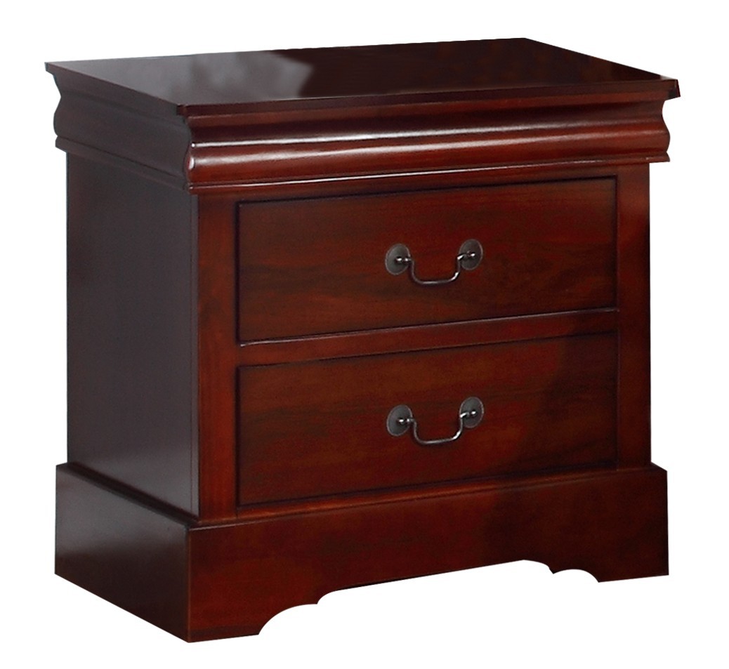 Fully Assembled 2-Drawer Nightstand, Solid Wood Bedside Table gallery