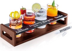 Flight Board with Glasses – Drink Flight Board for Bartesian Capsules – Mimos…