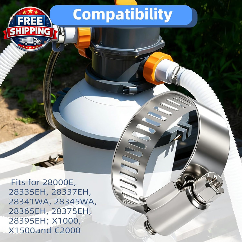 1.5" X 2' Plastic Return Suction Pool Hose, Fits for Summer Waves SFX1000 SFX150 gallery