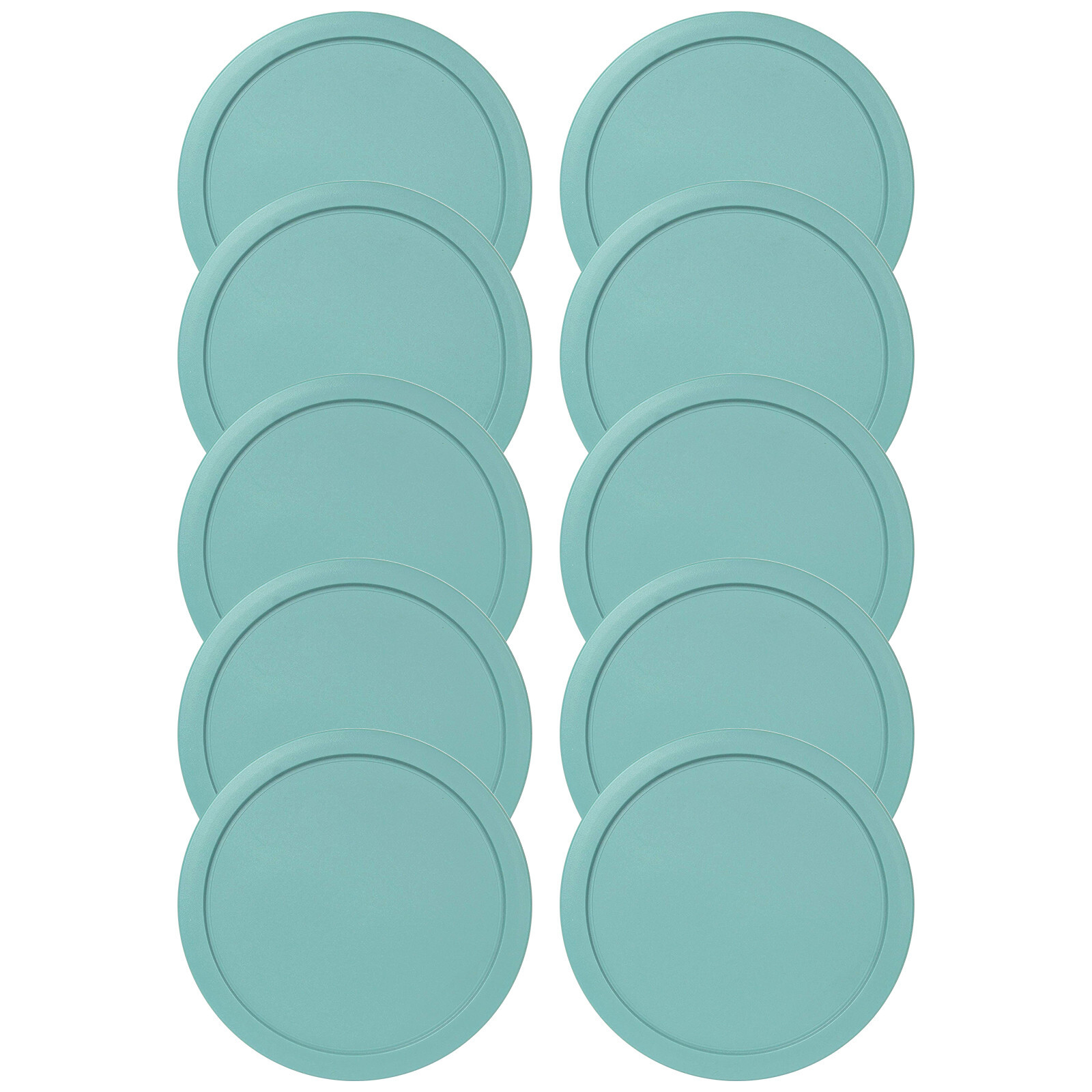Replacement Lid for Pyrex 7-CUP Storage Cover 7.5" 7402-PC TURQUOISE (10-Pack) gallery