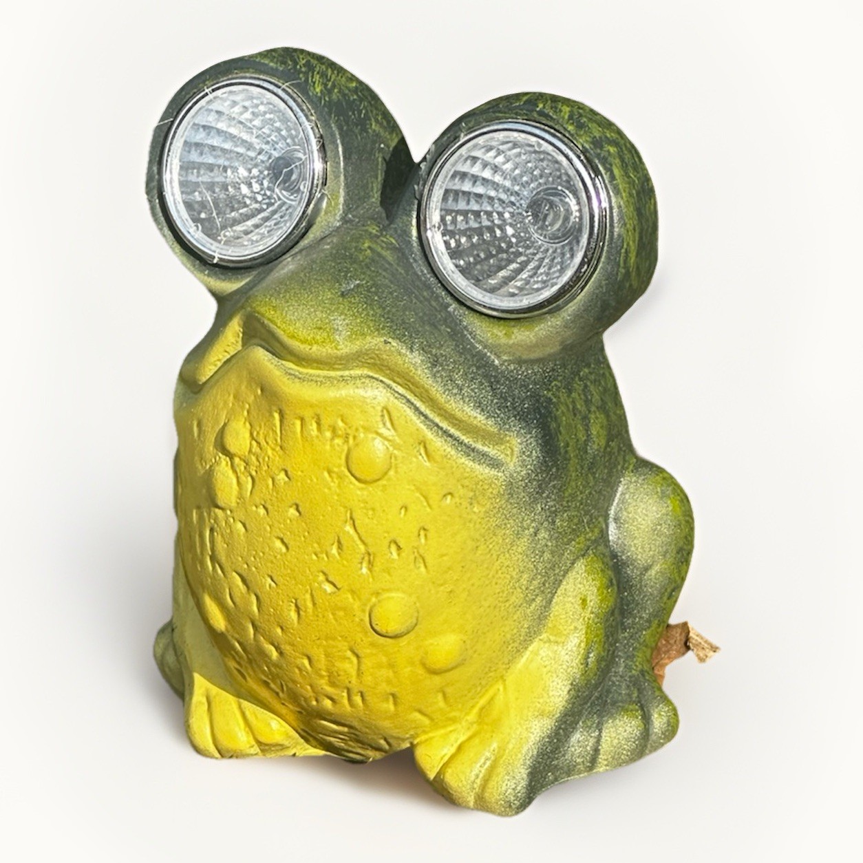 Solar LED Frog Light Up Home Garden Decor Ceramic 4 Inch gallery