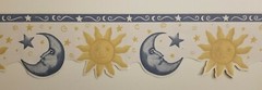 SUN AND MOON WALLPAPER BORDER BY IMPERIAL WALLCOVERINGS