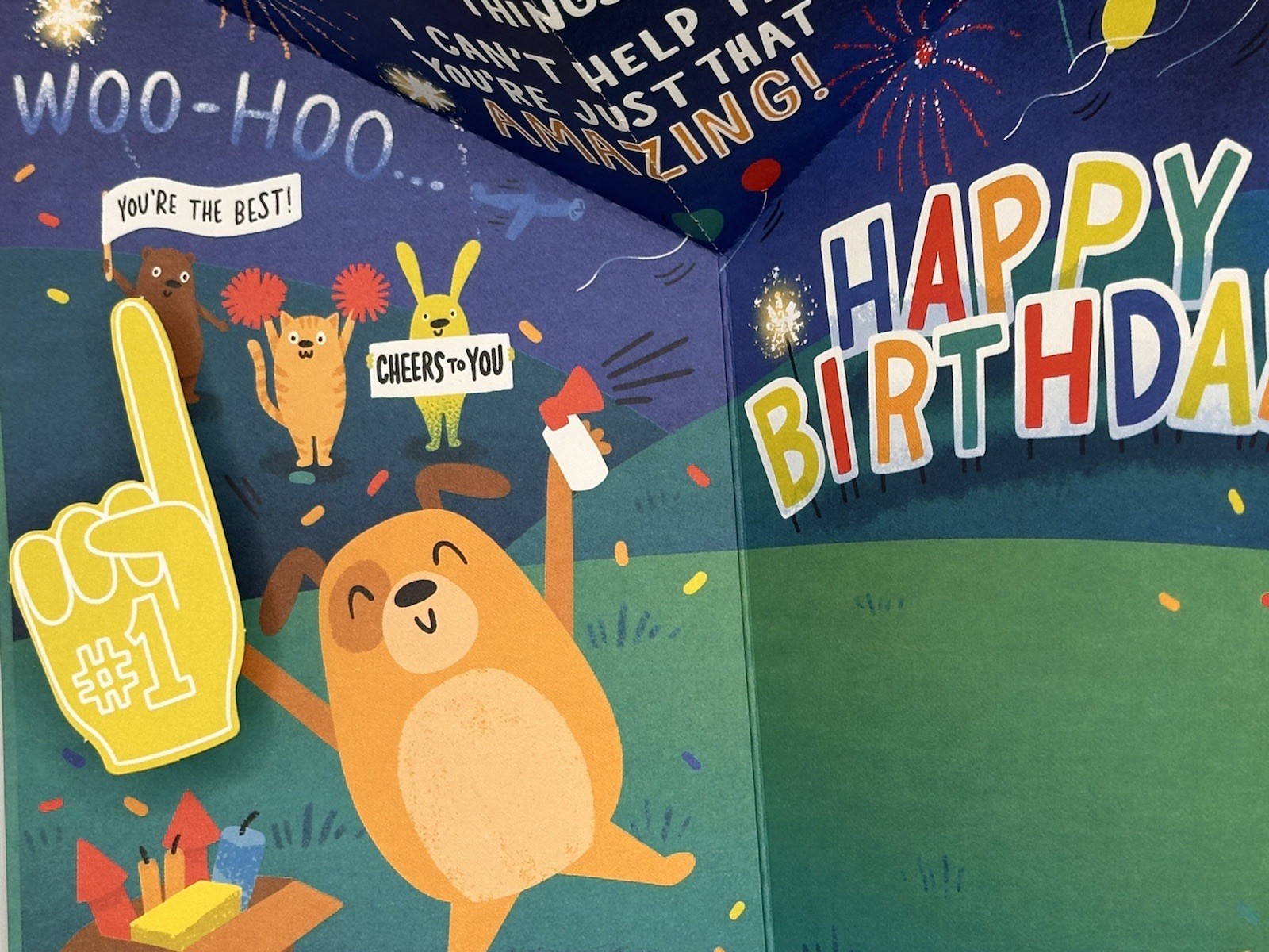 `` HAPPY BIRTHDAY GREETING CARD `` ALL AGES/POPS UP BIG/FUN/CELEBRATE gallery