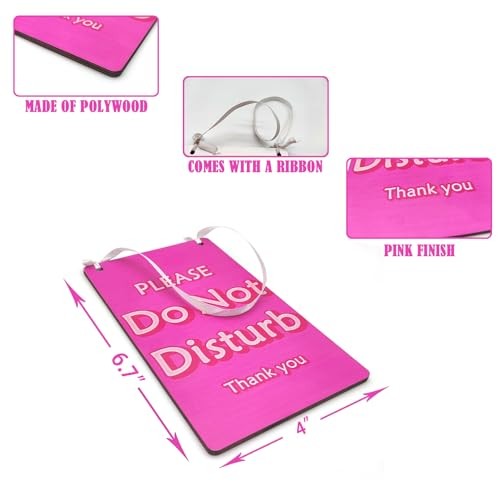 Do Not Disturb and Available Please Knock Door Sign - Wooden Reversible Double gallery