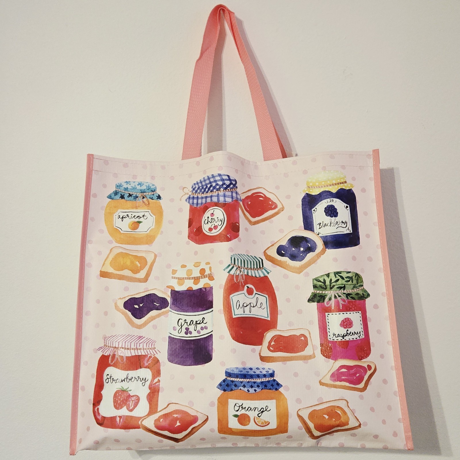 Jam Jelly Jars Canning Preserves Homemade Grape Strawberry TJMaxx Tote Bag Gift gallery