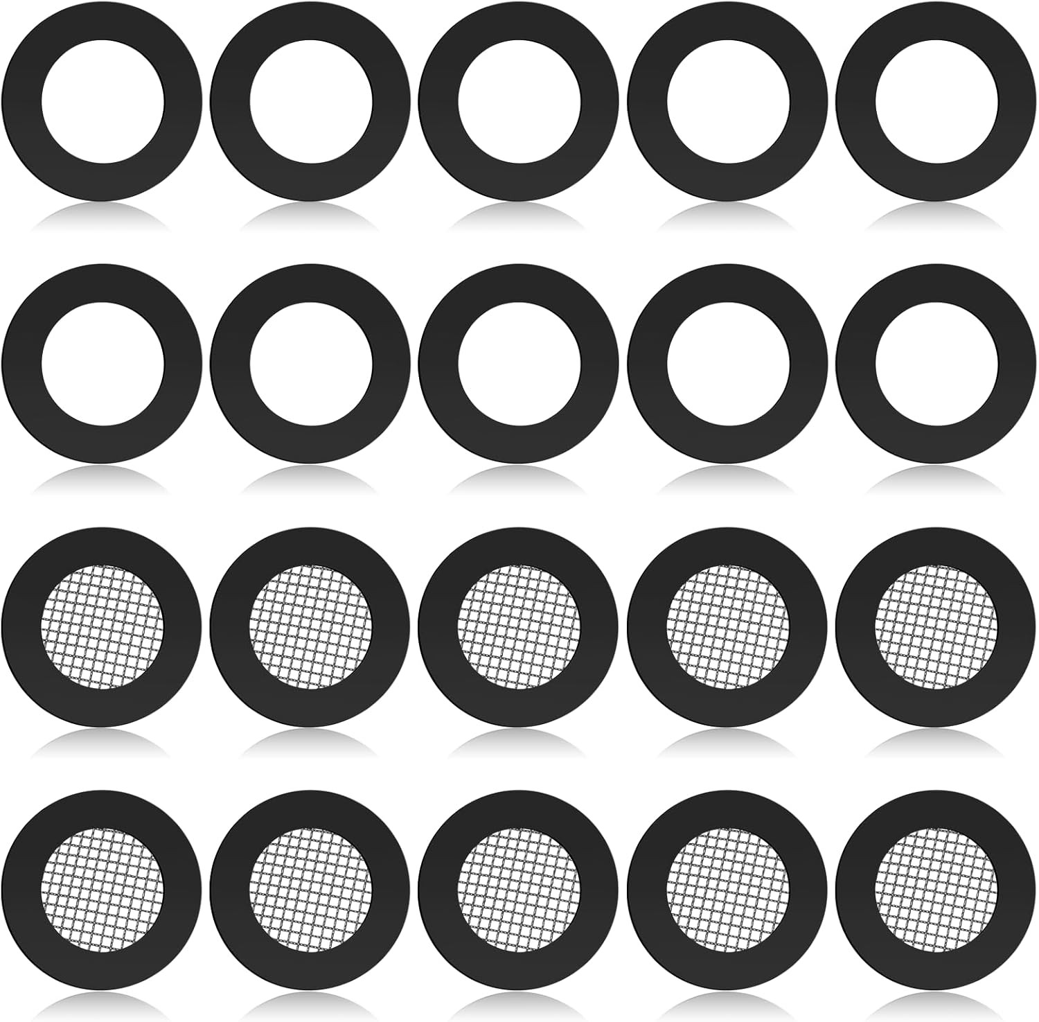 20pc Shower Head Filter Gaskets & Washers 1/2" Stainless Steel Screen Mesh Seal gallery