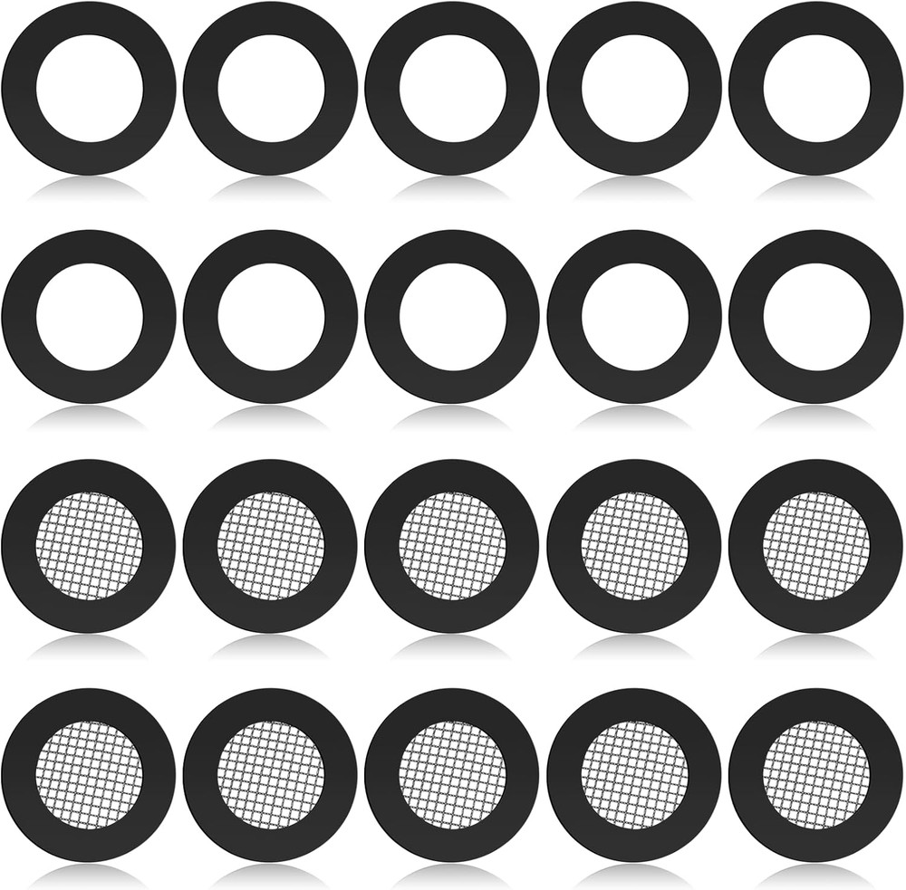 20pc Shower Head Filter Gaskets & Washers 1/2" Stainless Steel Screen Mesh Seal