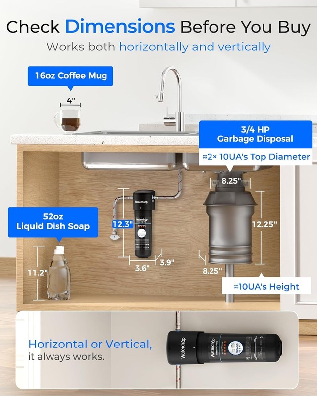 Under Sink Water Filter System Reduces PFAS Lead Chlorine NSF 42 gallery