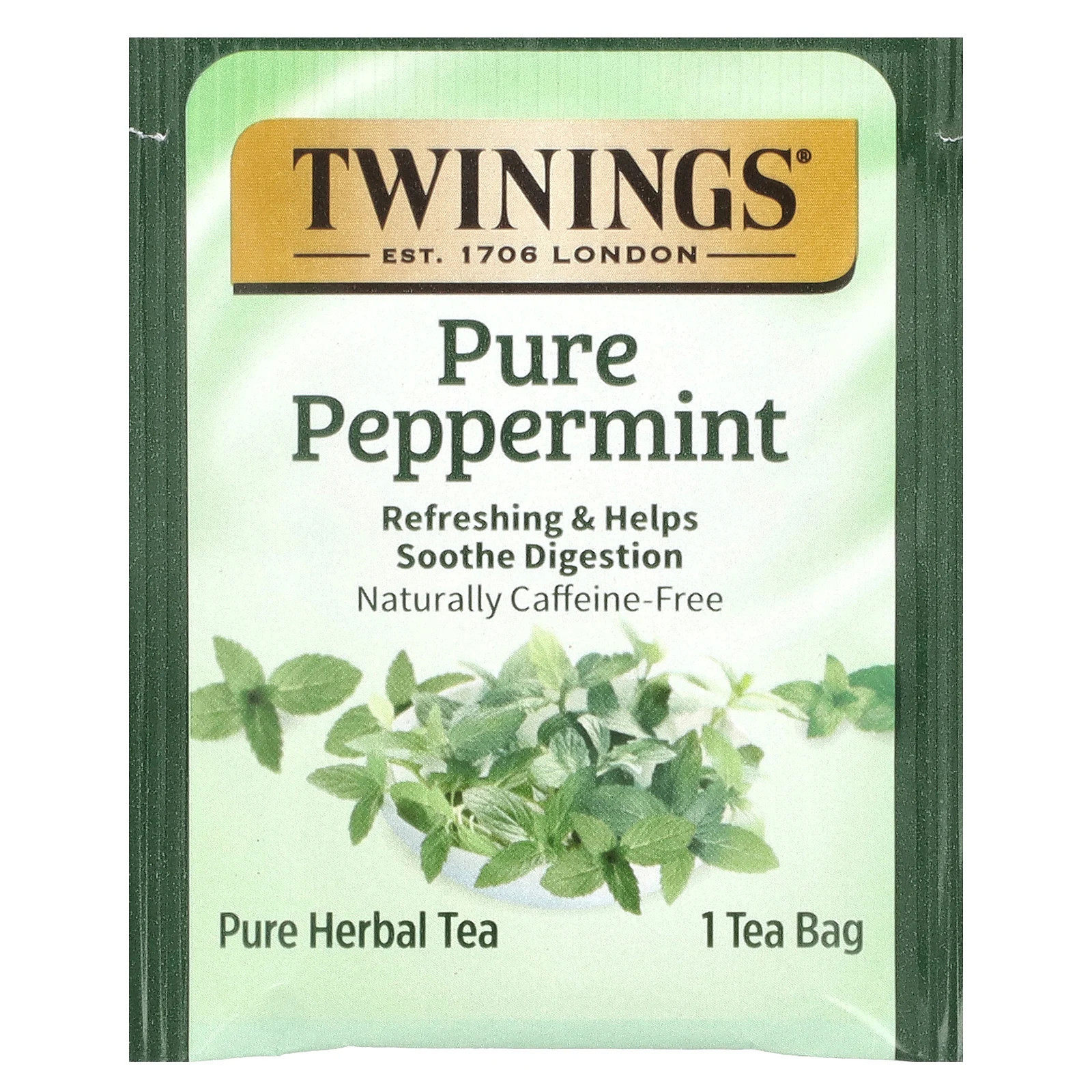 Herbal Tea, Pure Peppermint, Caffeine Free, 50 Tea Bags, 3.53 oz (100 g) gallery