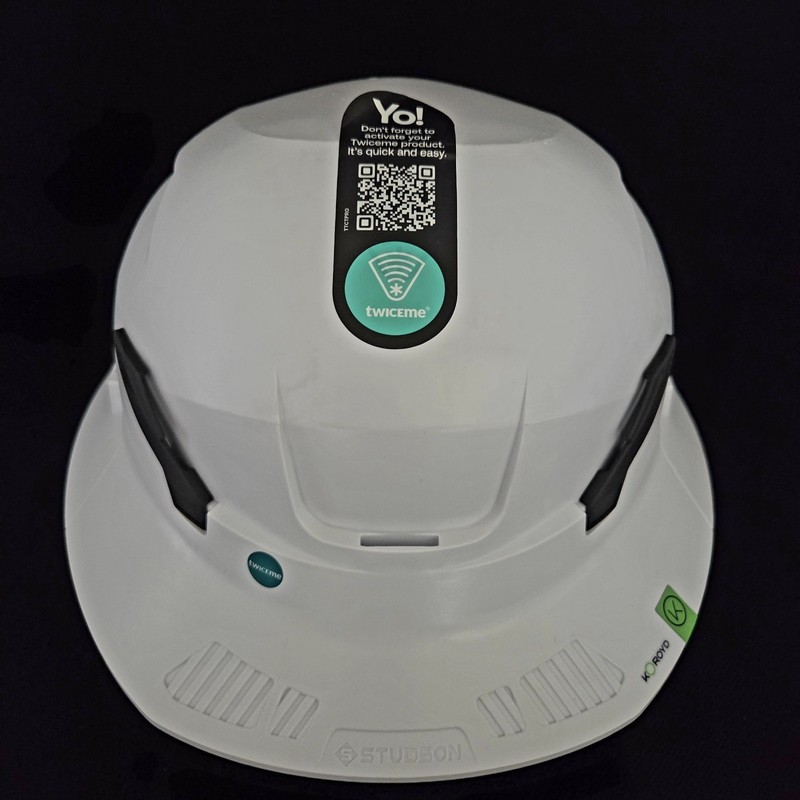 STUDSON SHK-1 Type II Class E Non-Vented Full Brim Safety Helmet White 53-63cm gallery