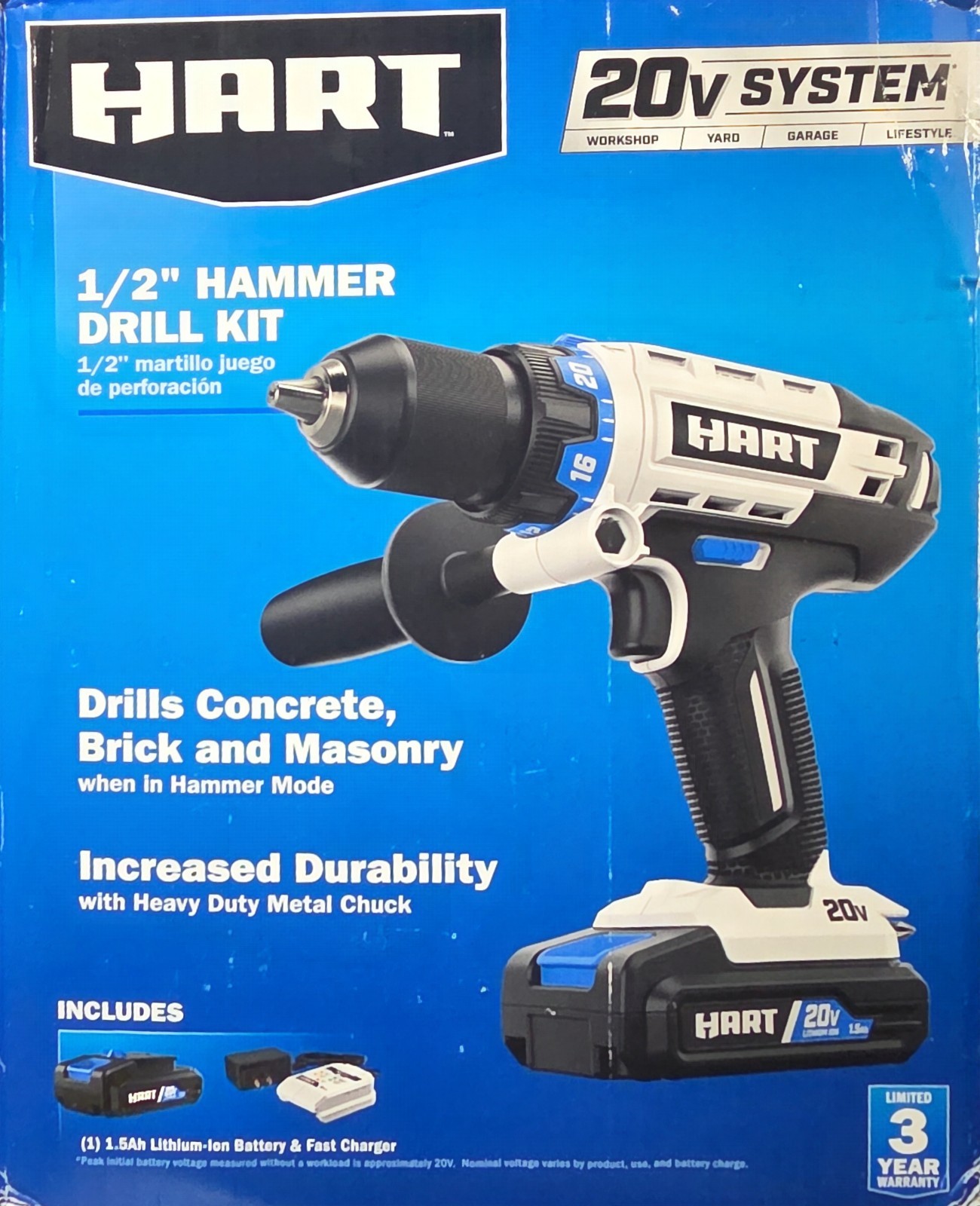 HART 1/2" Cordless Hammer Drill / Driver 20v TOOL ONLY gallery