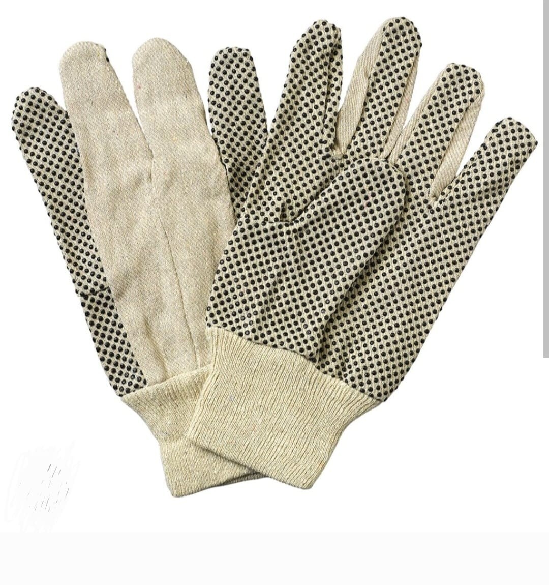 Gloves & Safety Dotted, mens Work gloves White/Black - 12 Count Pack (Pairs) gallery