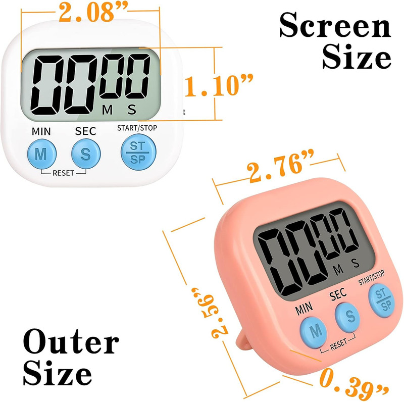 Large LCD Digital Kitchen Cooking Timer Count Down Up Clock Loud Alarm Magnetic gallery
