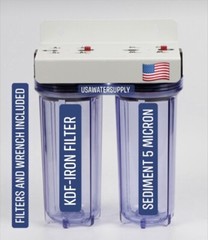 RV & Marine Inline Water Filter Drinking KDF for Boat,Campers,Gardening,Trailer