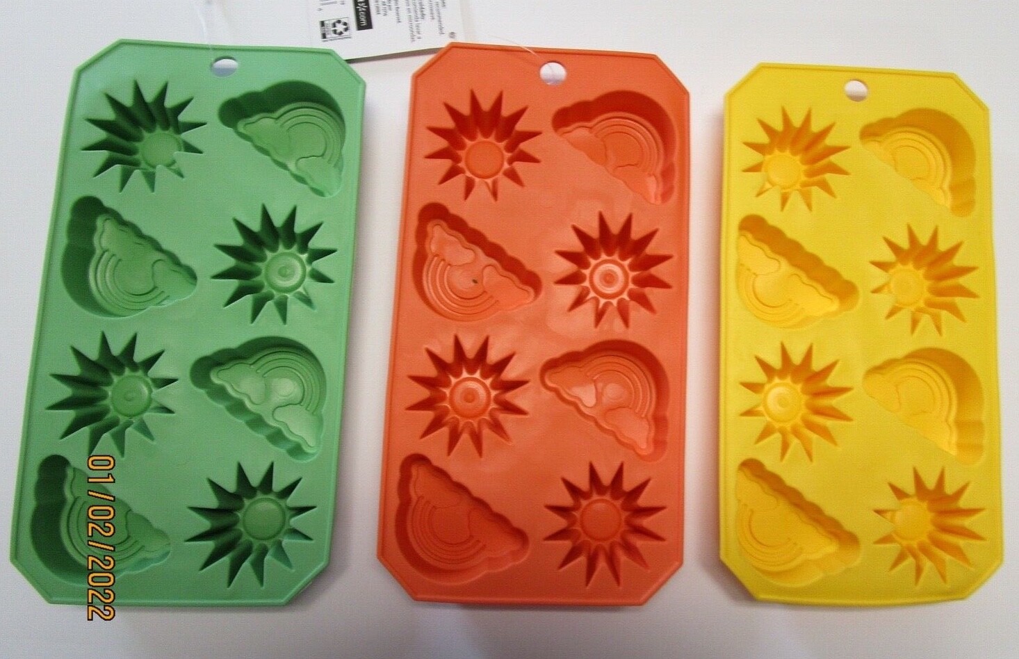 ICE MOLD TRAYS...SUN AND RAINBOW.. 3 COLORS TO CHOOSE FROM gallery