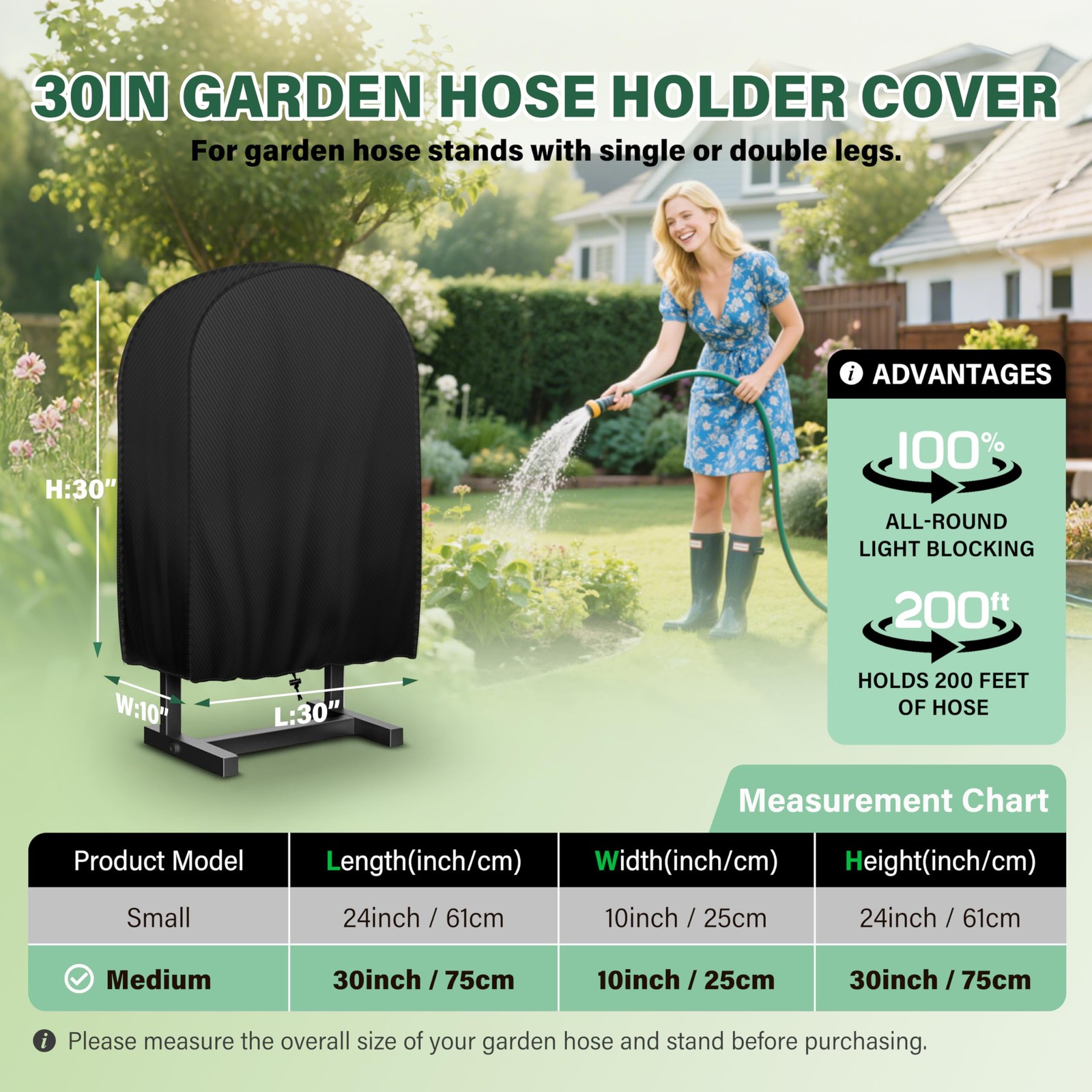 Garden Hose Holder Cover Weatherproof Protection for Hose Lifespan, Universal gallery