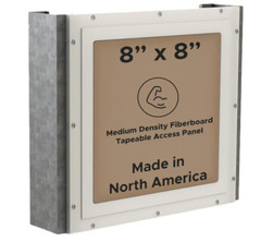 8″ x 8″ Tapeable Wall Access Panel for 5/8″ Drywall Primed Frame, Medium Density
