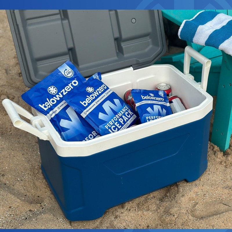 Below Zero Prefilled Reusable Ice Packs for Coolers Long Lasting Freezer Blocks gallery