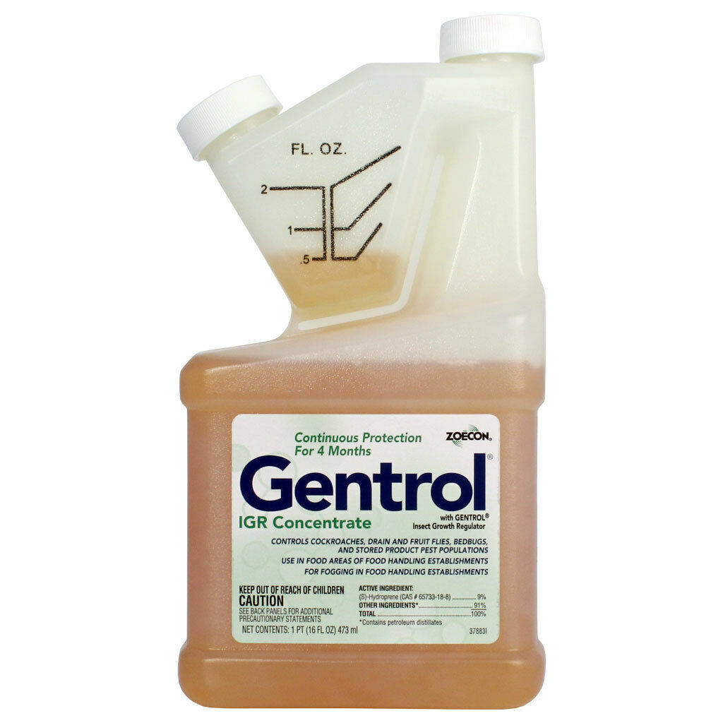 Gentrol IGR Concentrate Insect Growth Regulator Roaches Bed Bugs - 1oz or 1 Pint gallery