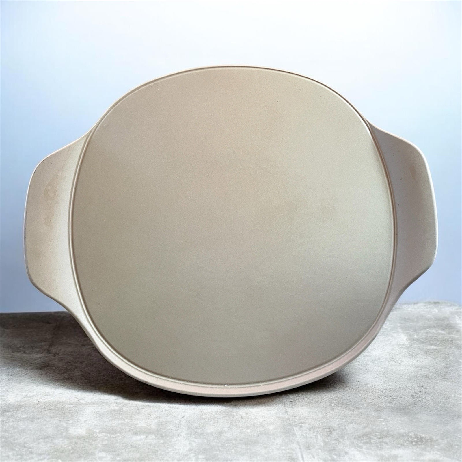 Pampered Chef 15" Pizza Stone Baking Stone Stoneware Large With Handles gallery