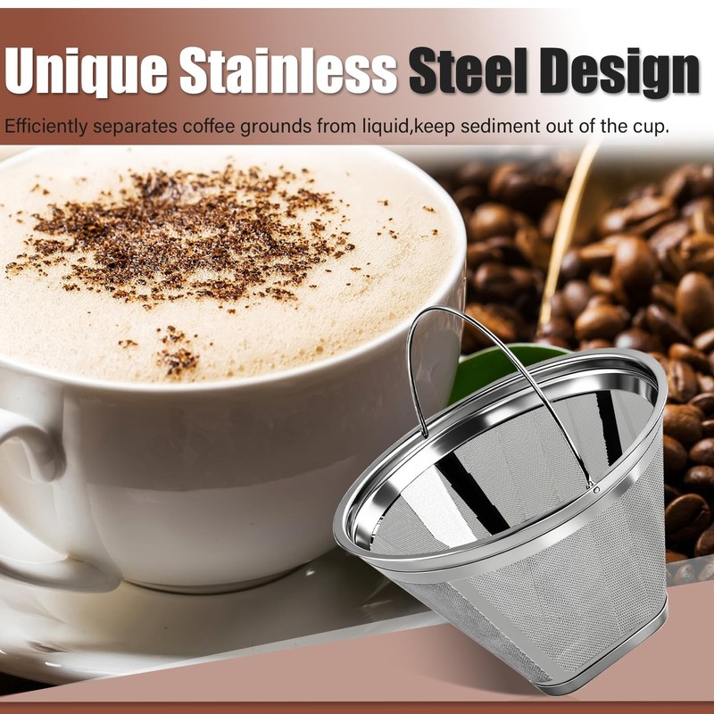 #4 Coffee Filter Reusable Stainless Steel Compatible Technivorm Moccamaster gallery