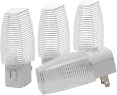 DEWENWILS 4 Pack Plug in LED Night Light with Switch, Manual On Off Nightlight