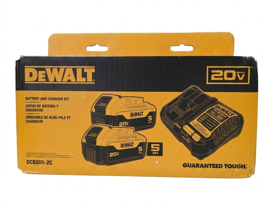 DEWALT 20V MAX Lithium-Ion Battery 2-Pack and Charger DCB205-2C gallery