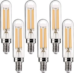 60W Equivalent Dimmable Candelabra LED Bulbs, 2700K Soft White, E12, 6 Pack