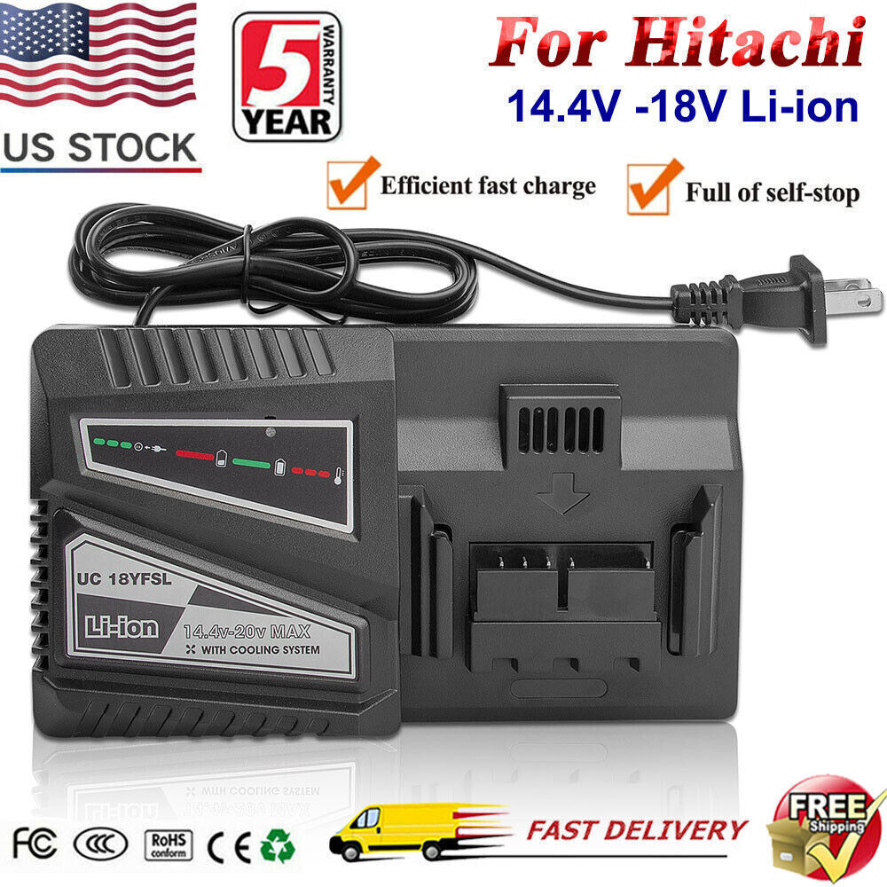 14.4V- 18V For Hitachi Electrical Drill BSL1415 BSL1420 lithium Battery Charger